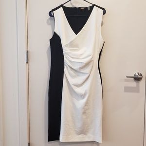 T Tahari Black and White Dress
